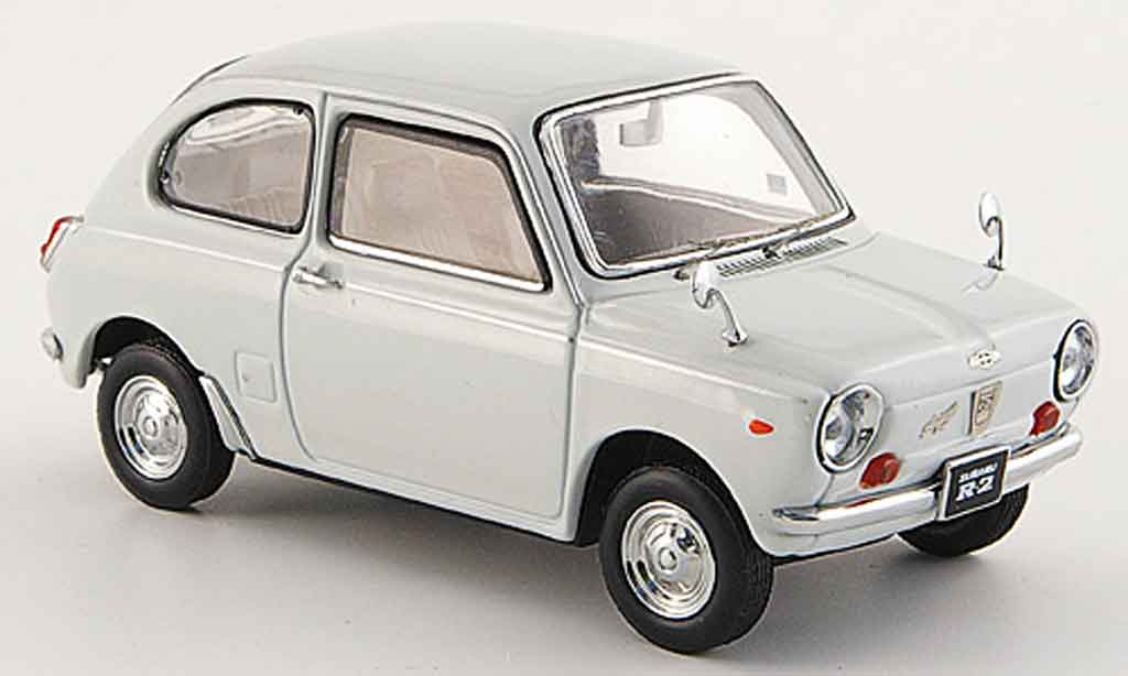 Subaru R2 1/43 Ebbro super deluxe bianco 1969 modellino in miniatura