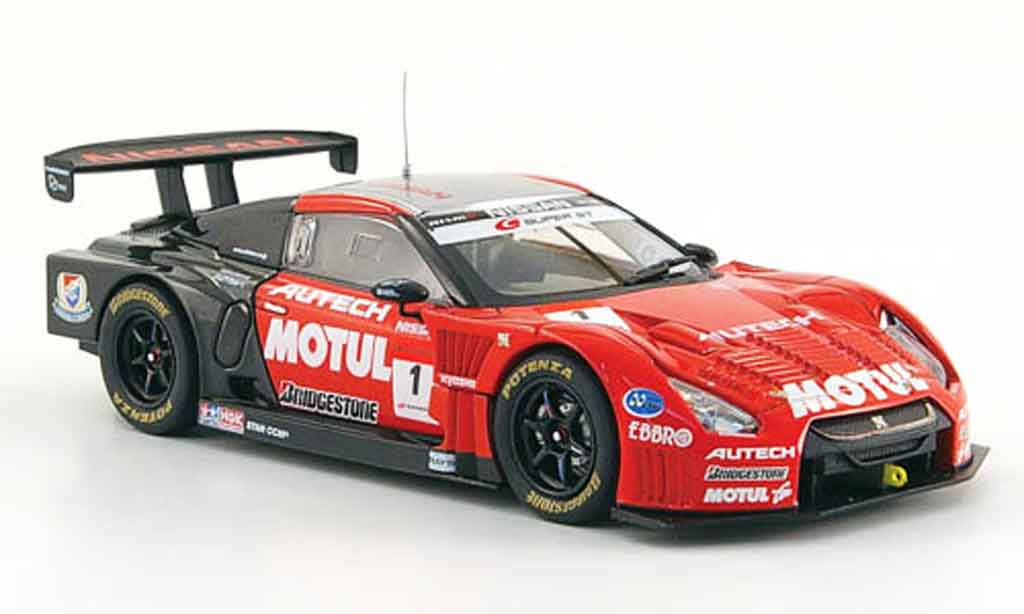 Nissan Skyline R35 1/43 Ebbro R35 GT R No.1 Motul Autech Okayama Test 2009 modellino in miniatura
