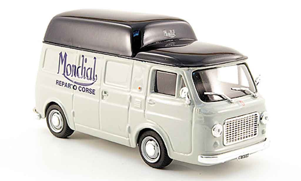 Fiat 238 1/43 Pego Mondial Reparto Corse grigio blu 1975 modellino in miniatura