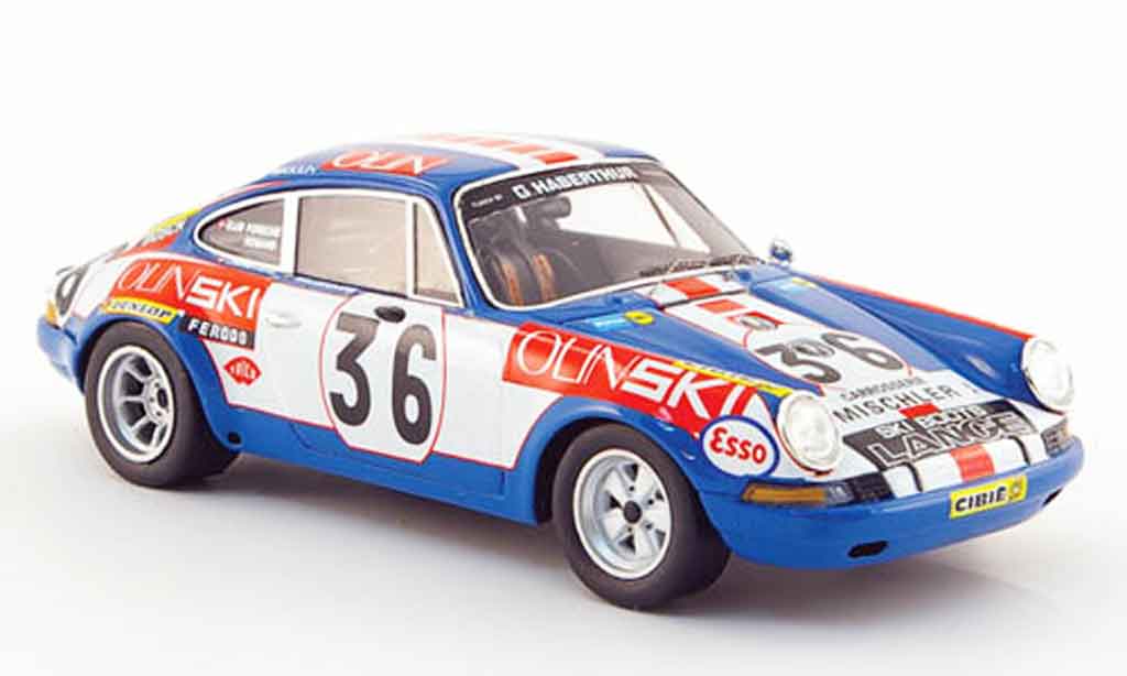 Porsche 911 1/43 Spark S No.36 Olin Ski 24h Le Mans 1971 modellino in miniatura