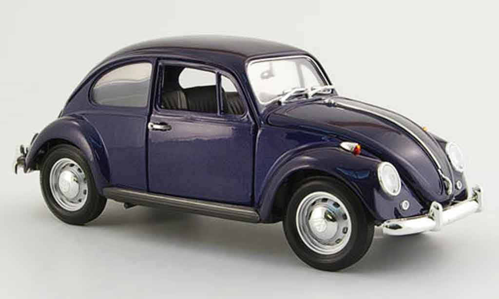 Volkswagen Kafer 1/18 Yat Ming blu fonce 1967 modellino in miniatura
