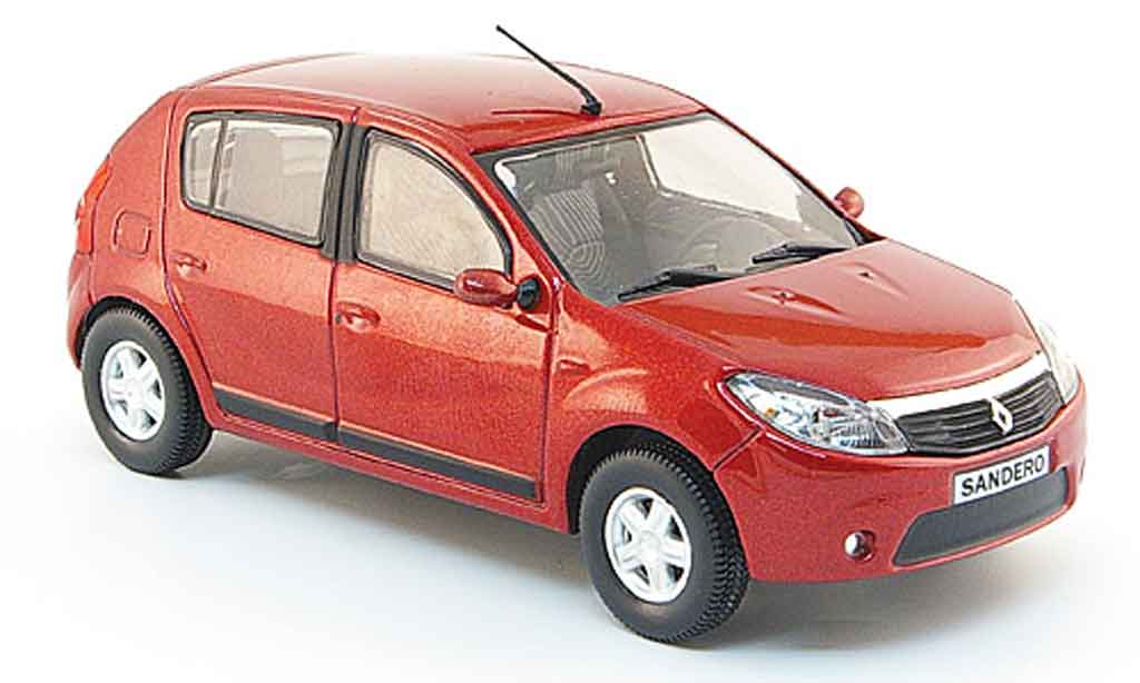 Dacia Sandero 1/43 Eligor rosso 2008 modellino in miniatura