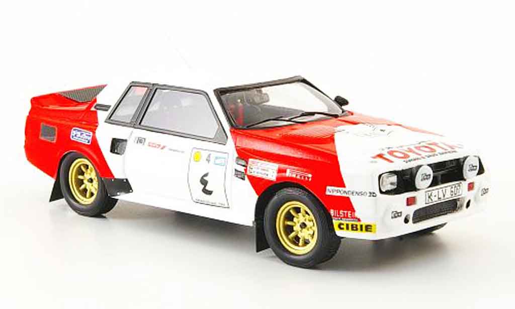 Toyota Celica 1/43 Bizarre twin cam turb no.1 rallye avectlerer osten 1984 modellino in miniatura