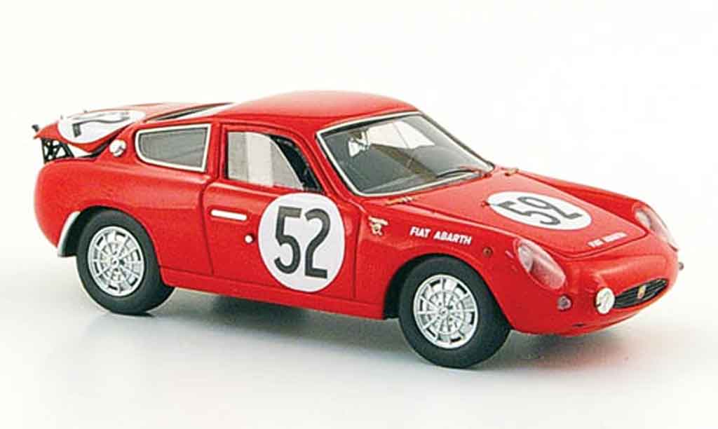 Fiat 700 1/43 Spark Abarth S No.52 Demetz Bianchi 24h Le Mans 1962 modellino in miniatura