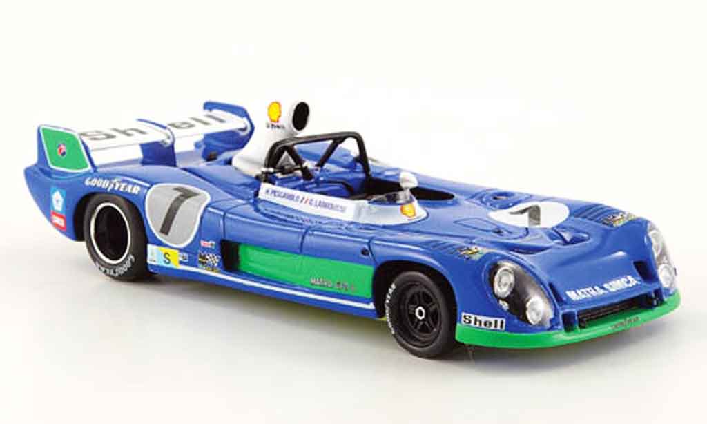 Simca Matra 1/43 Spark ms670 b no.7 sieger 24h le mans 1974 modellino in miniatura