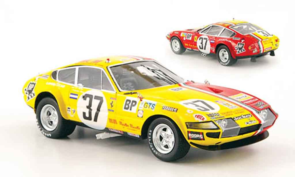 Ferrari 365 GTB/4 1/43 Red Line GTB/4 no.37 24h le mans 1973 modellino in miniatura
