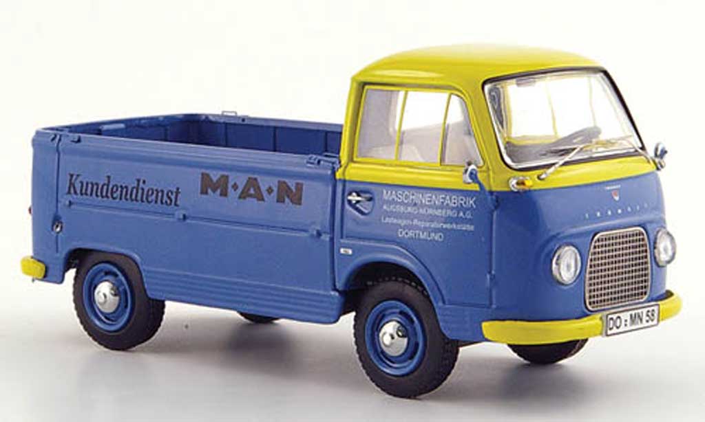 Ford Taunus 1/43 Schuco Transit FK 1000 MAN Kundendienst modellino in miniatura