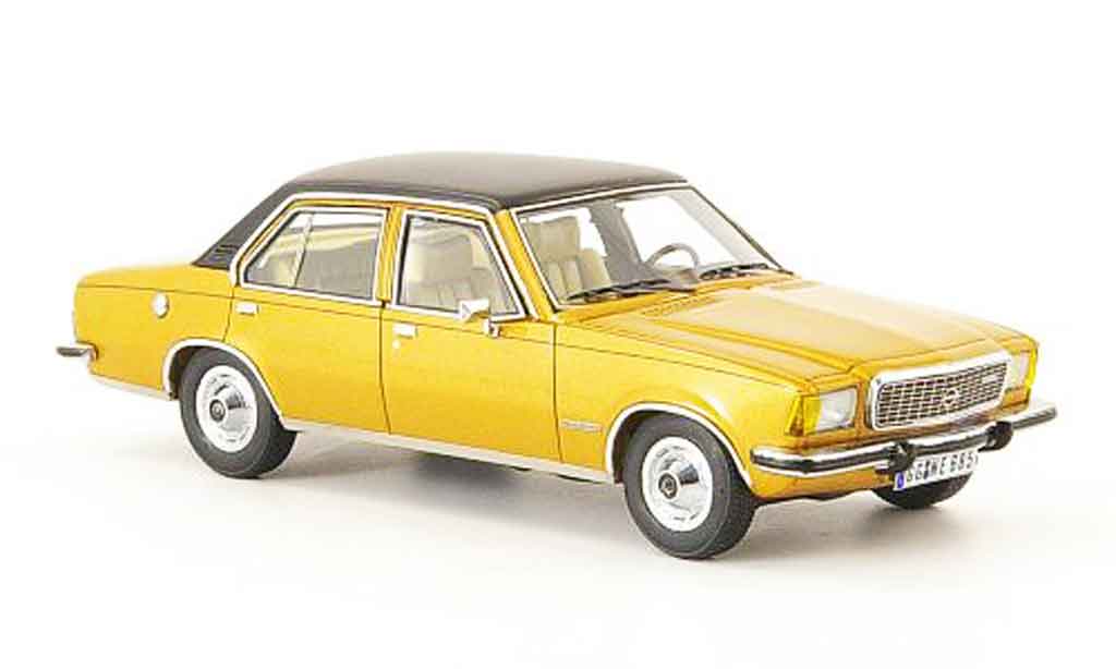 Opel Commodore B 1/43 Neo B or nero 4 turig 1973 modellino in miniatura