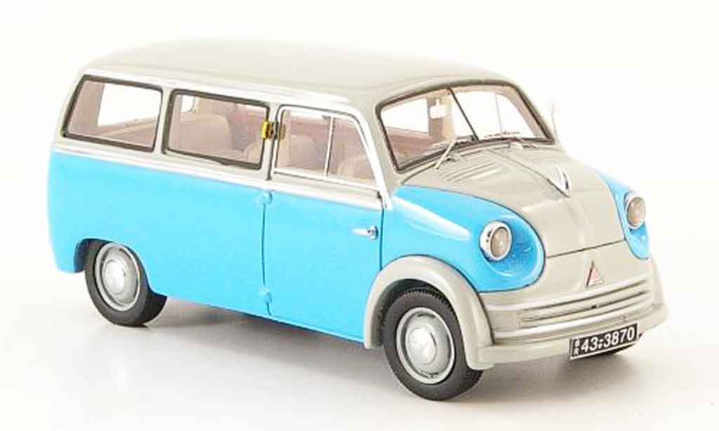 Lloyd LT 1/43 Neo 500 600 blu grigio 1955 modellino in miniatura