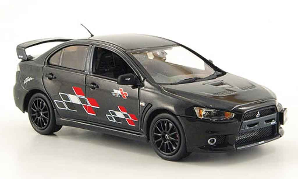 Mitsubishi Lancer Evolution X 1/43 Vitesse Evolution X Ralliart nero modellino in miniatura