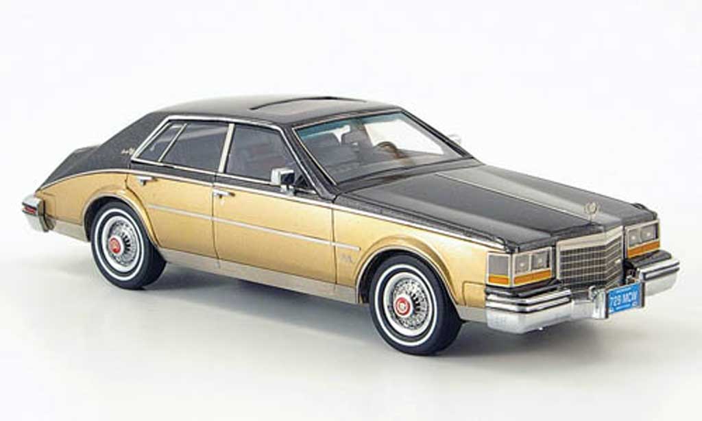 Cadillac Seville 1981 1/43 American Excellence 1981 Mk II nero-grigio/dore limite. edition 500 modellino in miniatura
