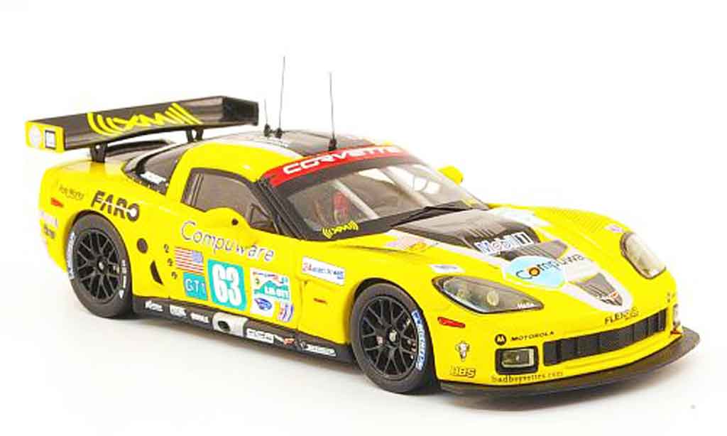 Chevrolet Corvette C6 1/43 IXO C6 R No.63 Compuware 24h Le Mans 2009 modellino in miniatura