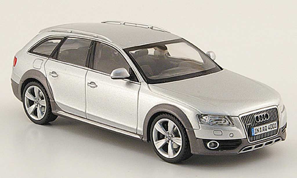 Audi A4 1/43 Schuco Allroad grigio 2009 modellino in miniatura