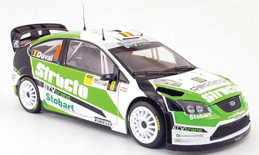 Ford Focus RS 1/18 Sun Star RS wrc 07 no.8 structo rallye deutschland 2008 f.duval / p.pivato modellino in miniatura