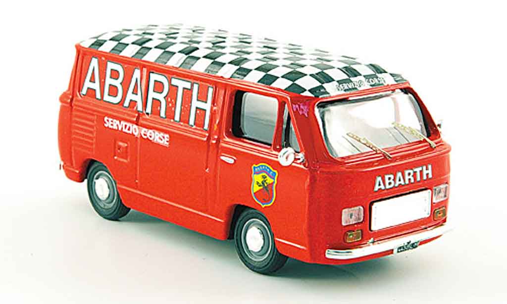 Fiat 900 1/43 Pego T Abarth Rennservice Kasten 1979 modellino in miniatura