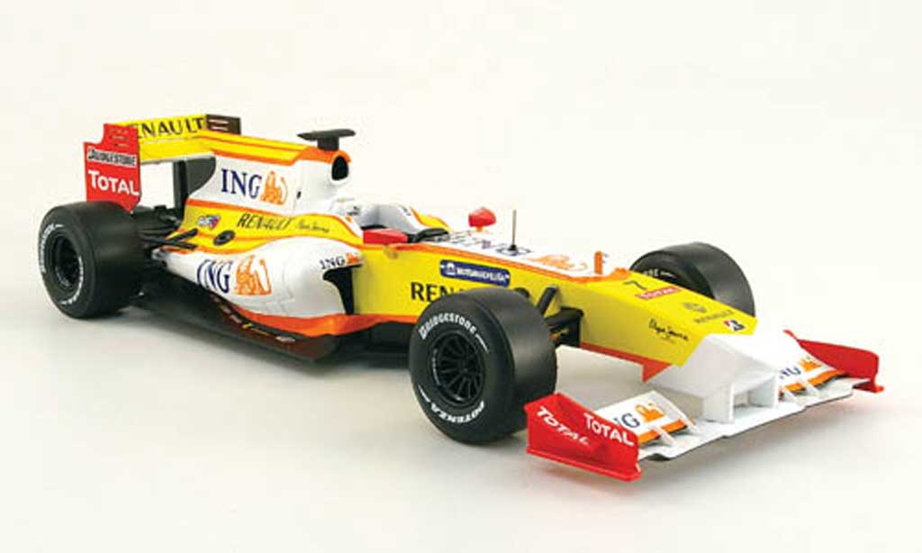 Renault F1 1/18 Norev r 29 no.7 ing formel 1 showcar 2009 modellino in miniatura