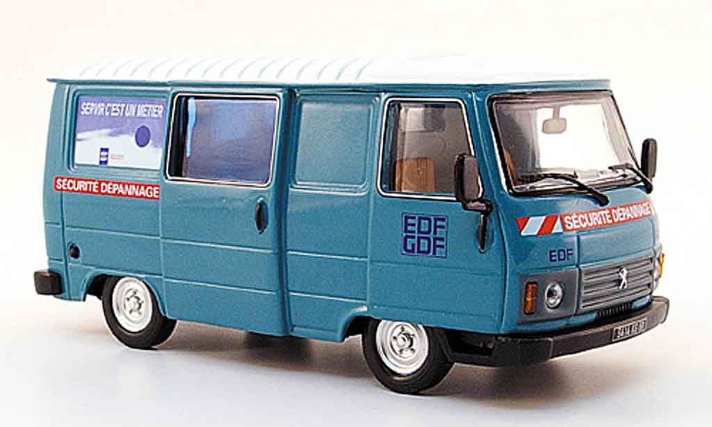 Peugeot J9 1/43 Norev edf gdf sicherheitsdienst 1982 modellino in miniatura