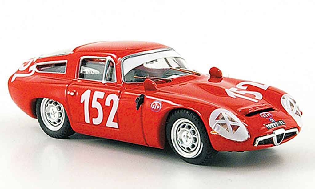Alfa Romeo TZ1 1/43 Best no.152 giugno sutera targa florio 1970 modellino in miniatura