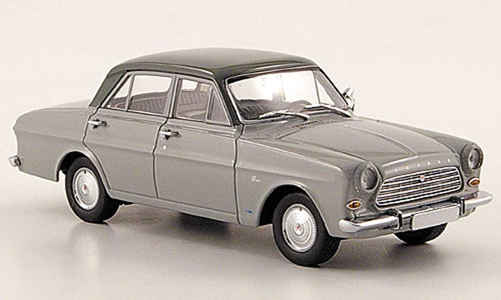 Ford Taunus 1962 1/43 Minichamps 1962 12M (P4) grigio/nero modellino in miniatura