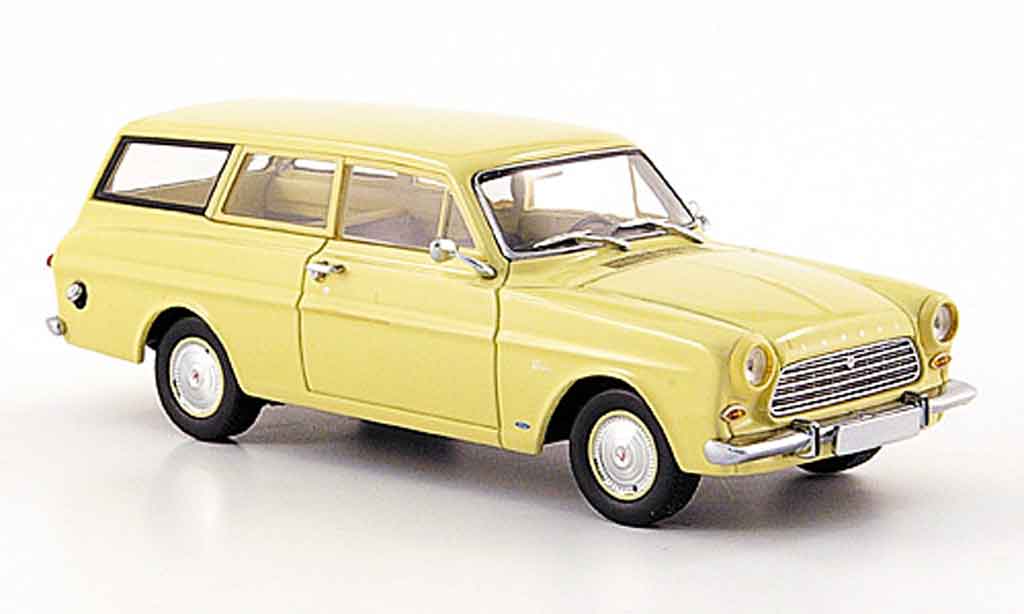 Ford Taunus 1962 1/43 Minichamps 1962 12 M (P 4) Turnier beige modellino in miniatura