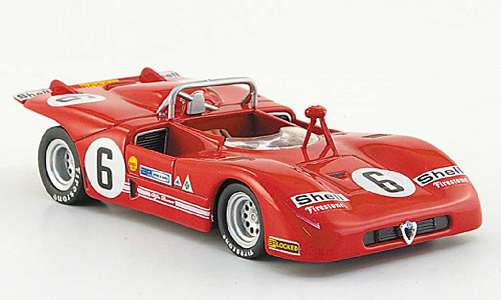 Alfa Romeo 33.3 1971 1/43 M4 1971 No.6 Stommelen/Kinnunen Targa Florio modellino in miniatura