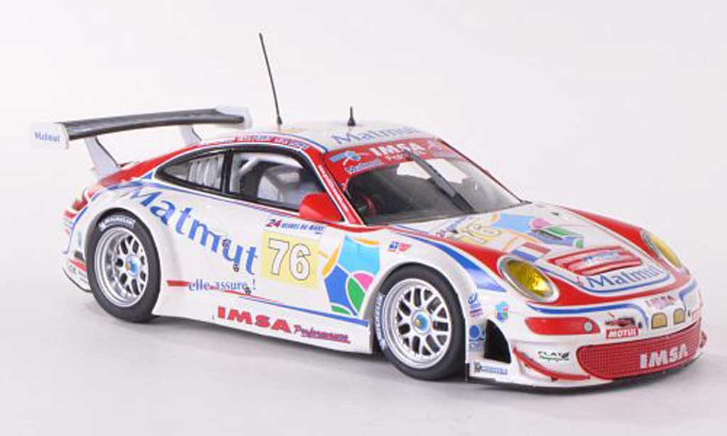 Porsche 997 GT3 RSR 1/43 Minichamps GT3 RSR 2009 No.76 Matmut 24h Le Mans Narac/Long/Pilet modellino in miniatura