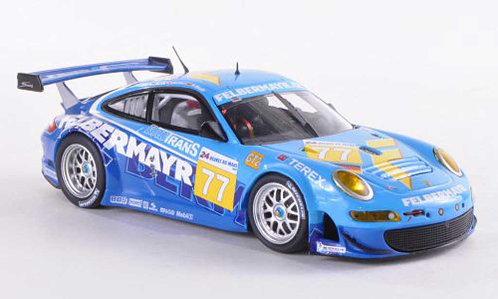 Porsche 997 GT3 RSR 1/43 Minichamps GT3 RSR 2009 No.77 Felbermayr 24h Le Mans Lieb/Lietz/Henzler modellino in miniatura