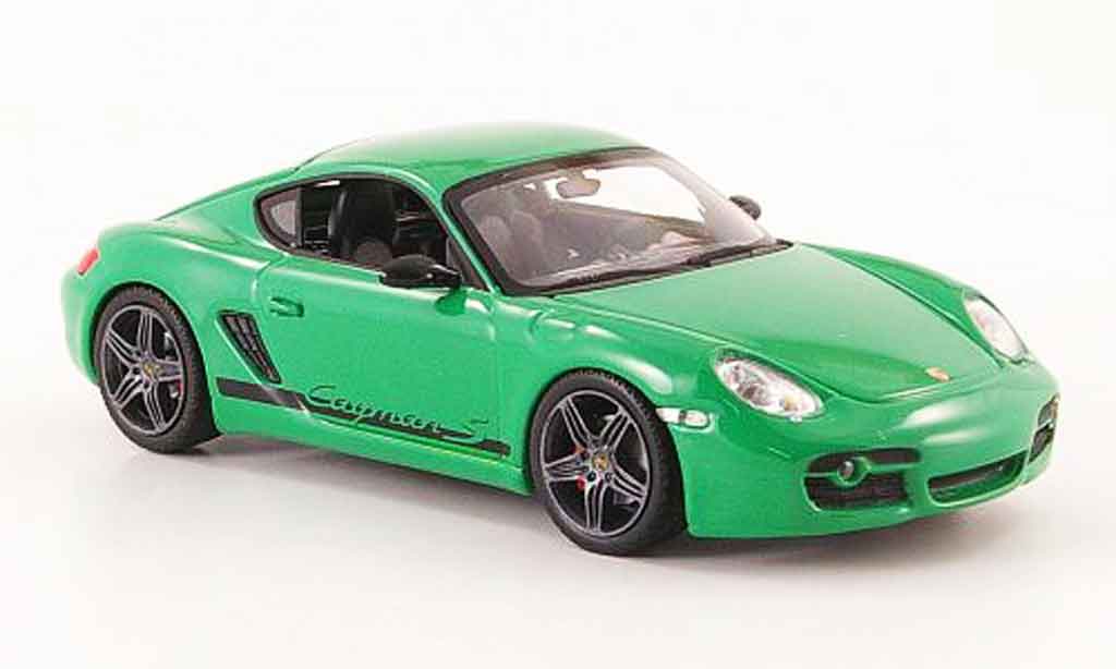 Porsche Cayman S 1/43 Minichamps S grun 2008 modellino in miniatura