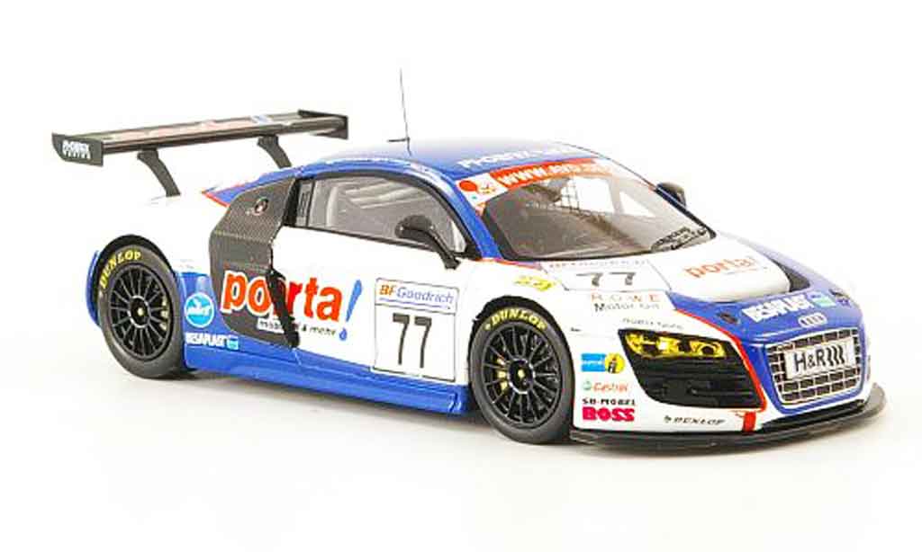 Audi R8 1/43 Minichamps No.77 VLN Nurburgring 2009 modellino in miniatura