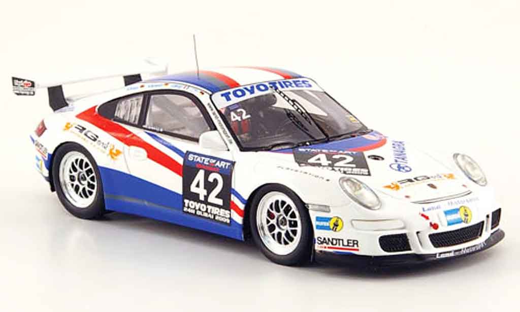 Porsche 997 GT3 CUP 1/43 Minichamps GT3 Cup 2009 No.42 24h Dubai modellino in miniatura