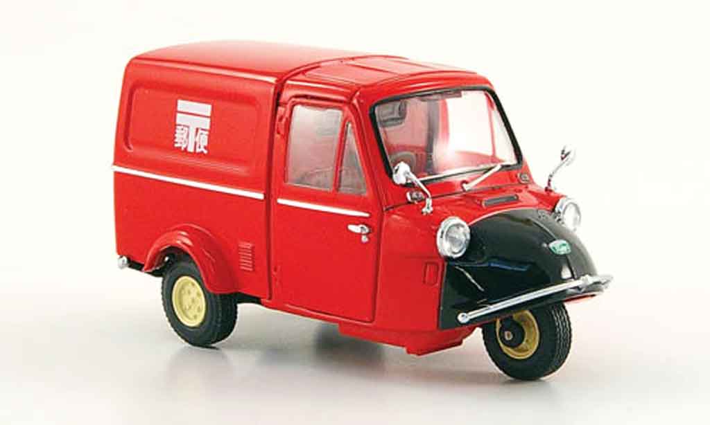 Daihatsu Midget 1/43 Ebbro Kasten Post rosso nero 1961 modellino in miniatura