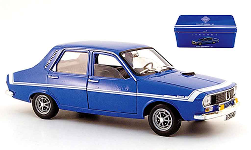 Renault 12 Gordini 1/18 Solido Gordini blu in blechbox modellino in miniatura