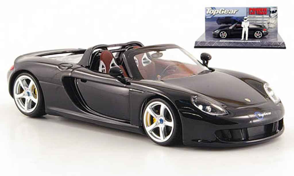 Porsche Carrera GT 1/43 Minichamps nero avec Figur The Stig modellino in miniatura