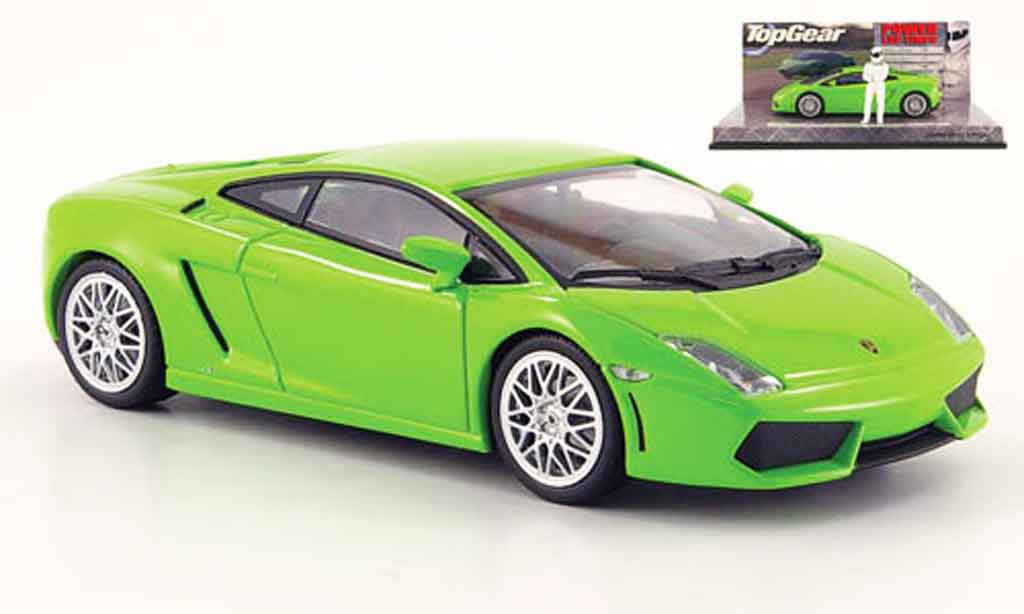 Lamborghini Gallardo LP560-4 LP560-4 1/43 Minichamps grun avec figur the stig modellino in miniatura