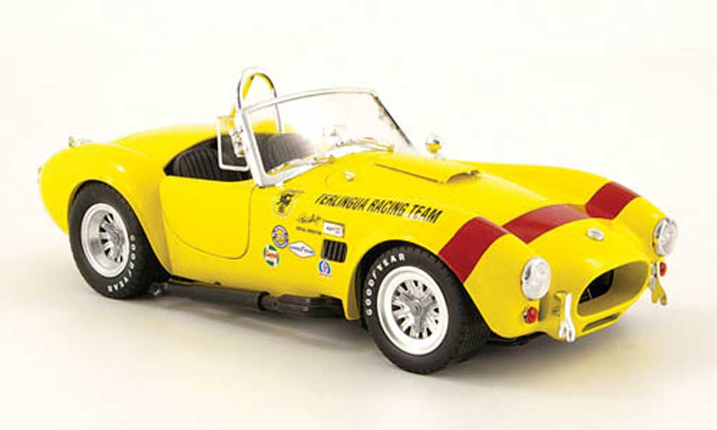 Shelby Ac Cobra 1/18 Shelby Collectibles 427 s c giallo terlingua racing team 1965 modellino in miniatura