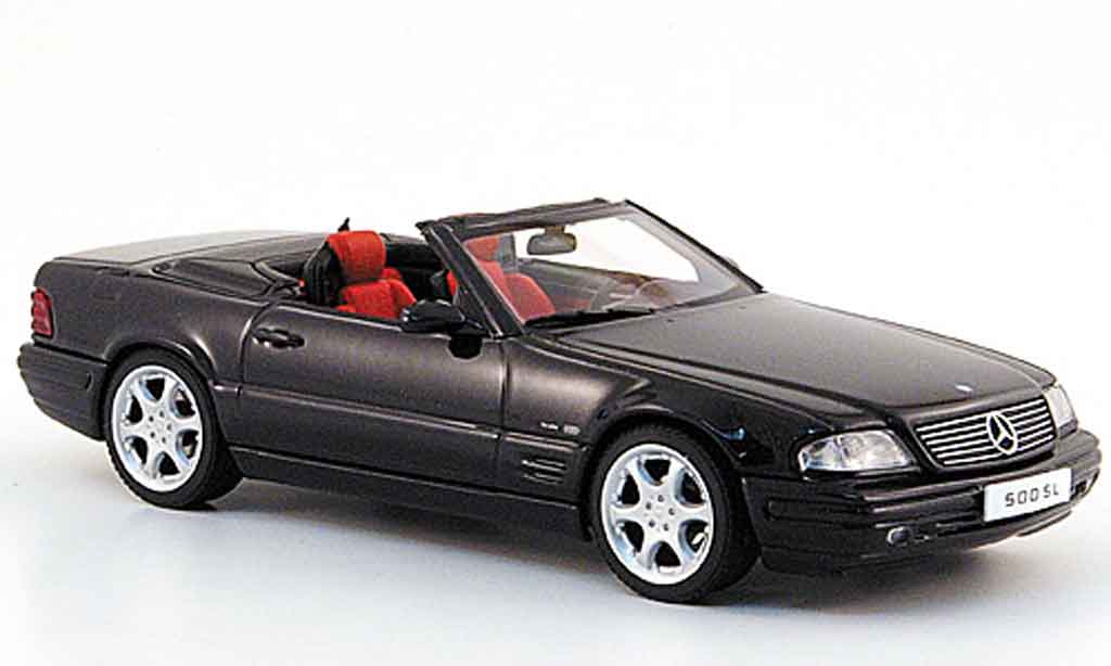 Mercedes Classe SL 500 1/43 Autoart 500 nero Final Edition modellino in miniatura