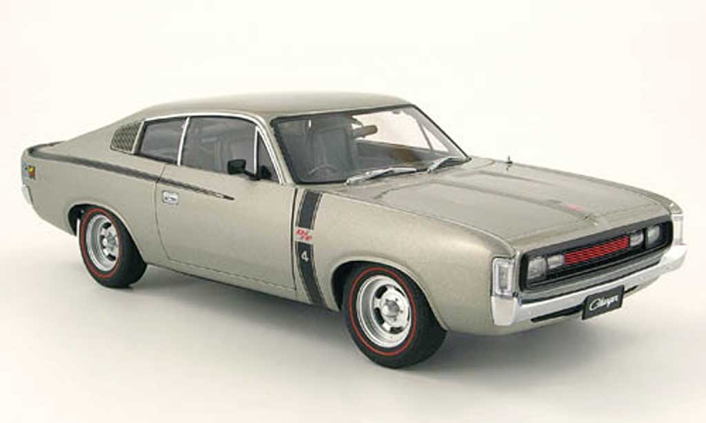 Chrysler Charger 1/18 Autoart e49 grigio modellino in miniatura