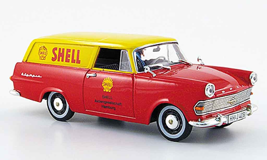 Opel Rekord 1/43 Starline p 2 caravan rosso giallo s 1960 modellino in miniatura