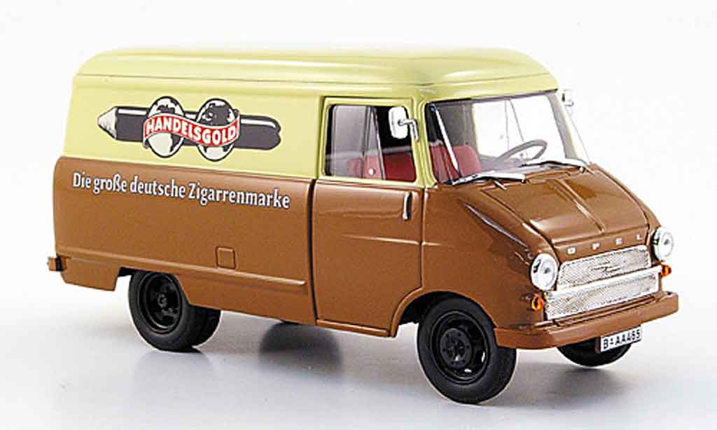 Opel Blitz 1/43 Starline kastenwagen a beige marronee handelsor 1960 modellino in miniatura