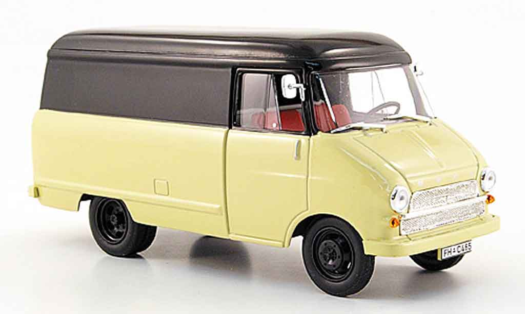 Opel Blitz 1/43 Starline kastenwagen a beige nero 1960 modellino in miniatura