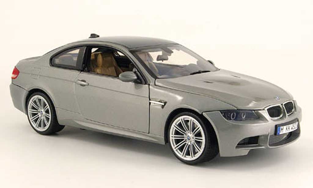 Bmw M3 E92 1/18 Motormax E92 grigio dach carbonlook 2008 modellino in miniatura