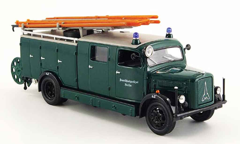 Magirus SLG 1/43 Yat Ming S 3000 Feuerschutz. Berlin MCW 1941 modellino in miniatura