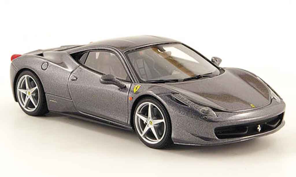 Ferrari 458 Italia 1/43 Look Smart Italia grigio 2009 modellino in miniatura