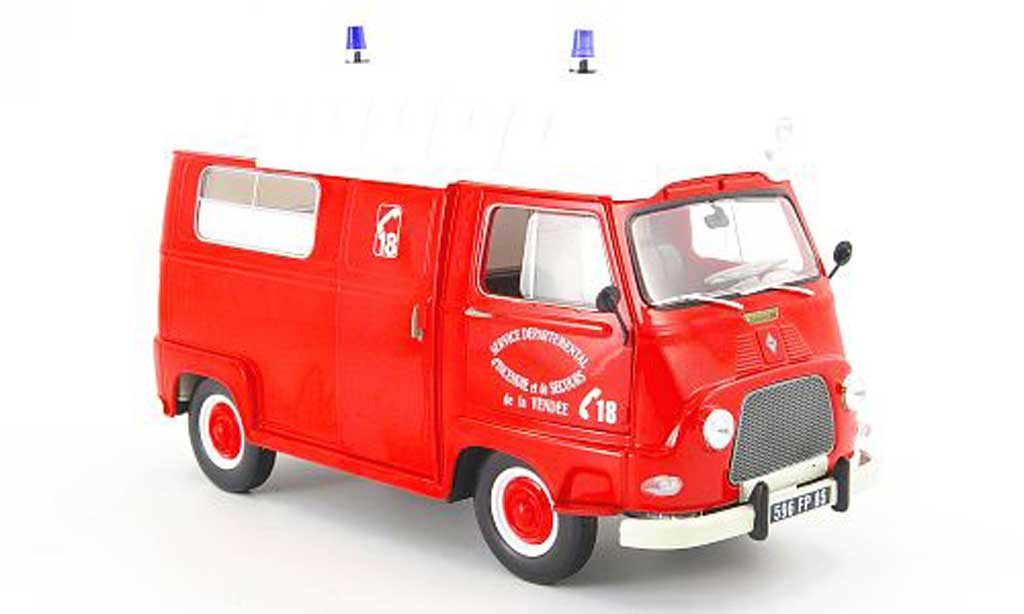 Renault Estafette 1/18 Norev pompier service departemental dincendie et de secours 1968 modellino in miniatura