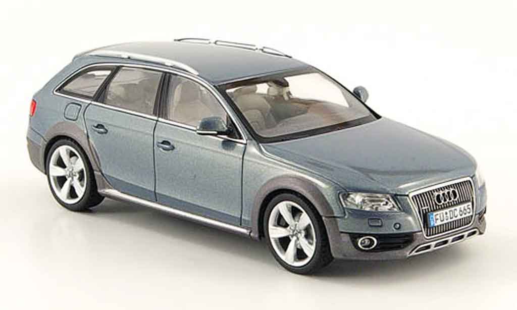 Audi A4 1/43 Schuco Allroad grigioblu 2009 modellino in miniatura