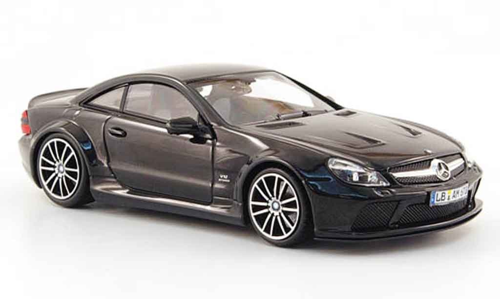 Mercedes Classe SL 65 1/43 Minichamps 65 AMG Black Series nero 2008 modellino in miniatura