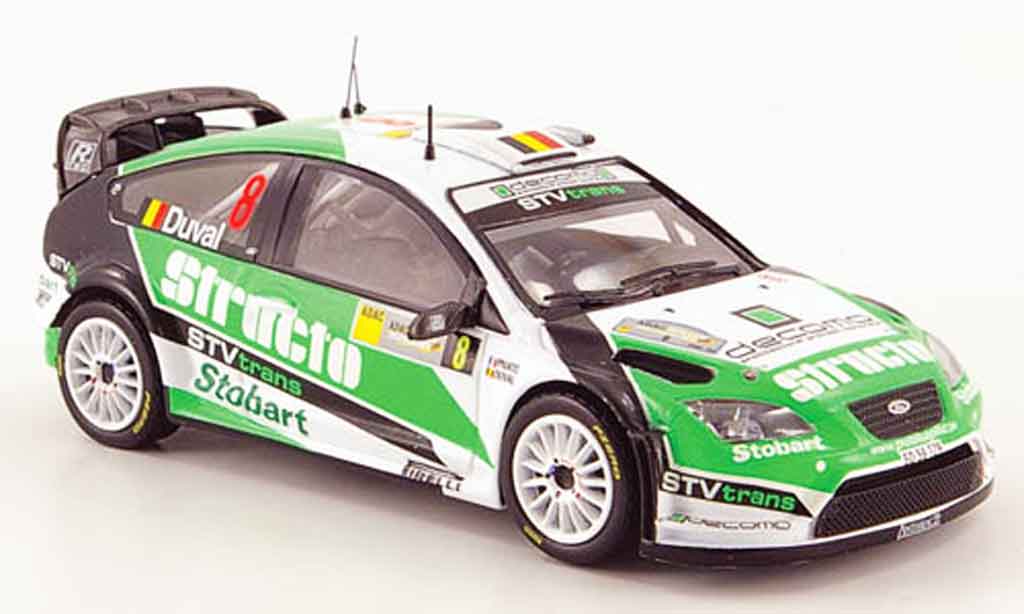 Ford Focus RS WRC 1/43 ixo RS WRC 07 No.8 Structo Rally Deutschland 2008 modellino in miniatura