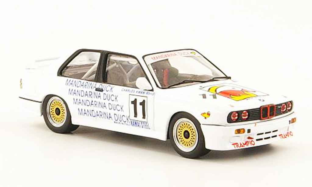 Bmw M3 E30 1/43 ixo E30 No.11 Mandarina Duck Macau Guia Race 1989 modellino in miniatura