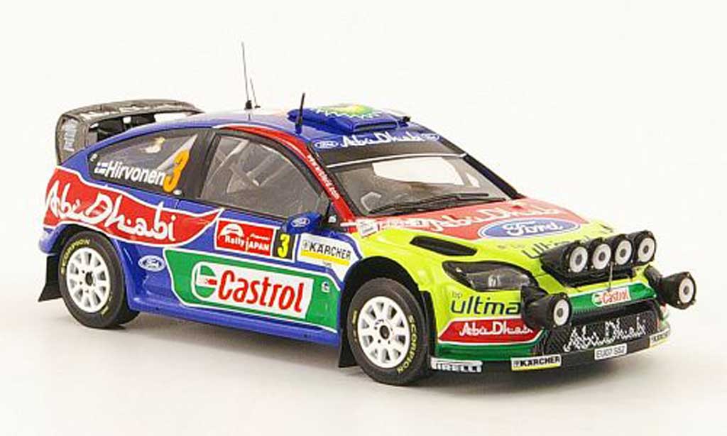 Ford Focus RS WRC 1/43 IXO RS WRC 07 WRC No.3 Sieger Rally Japan 2008 modellino in miniatura