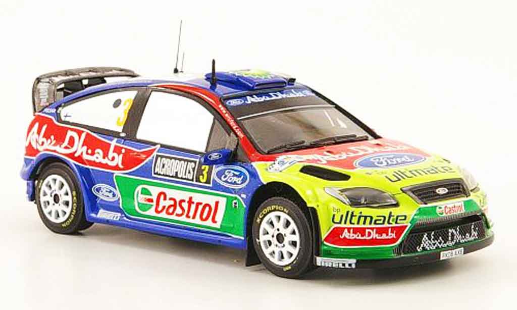 Ford Focus RS WRC 1/43 ixo RS WRC 09 No.3 Sieger Akropolis Rally 2009 modellino in miniatura
